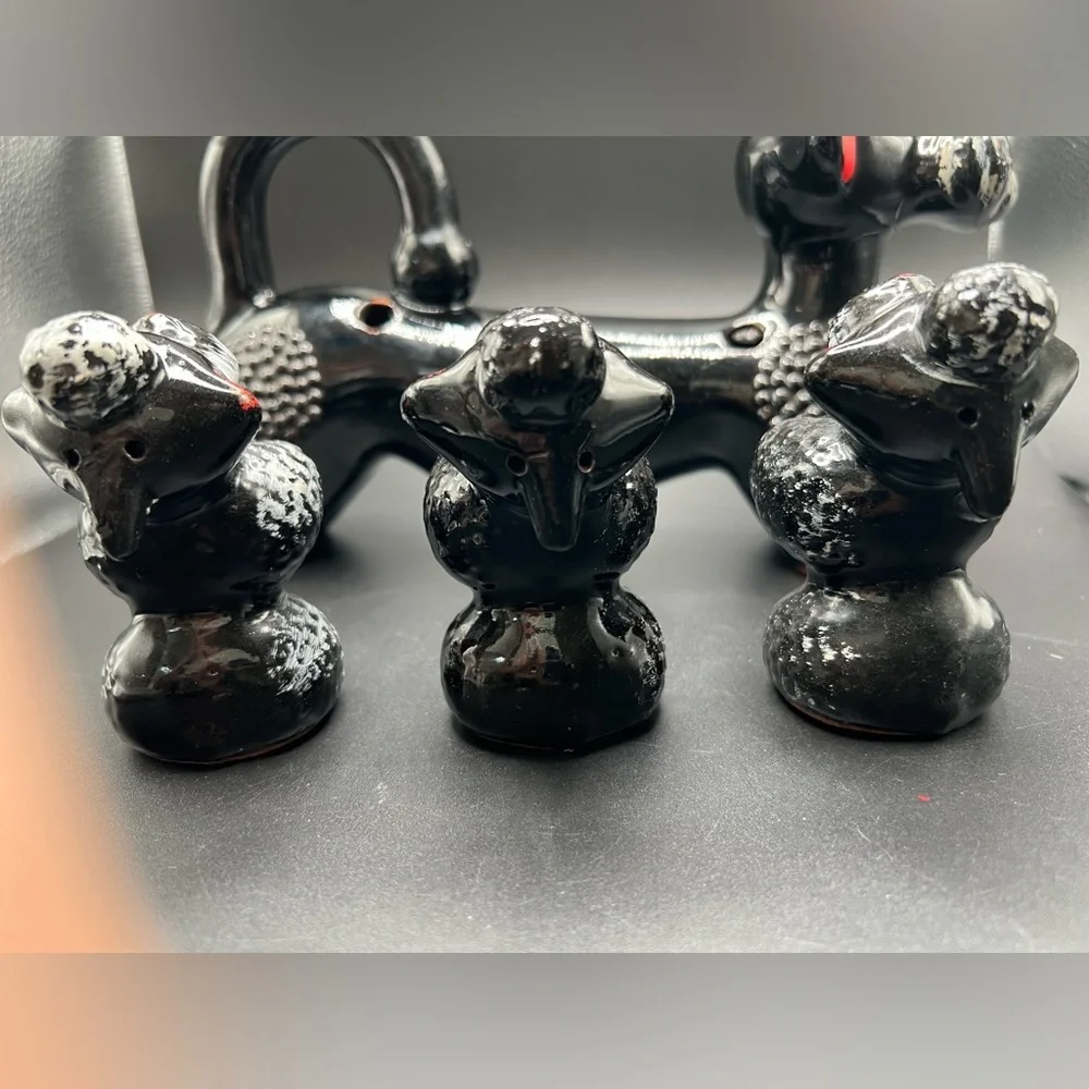 Redware Japan poodle spice rack